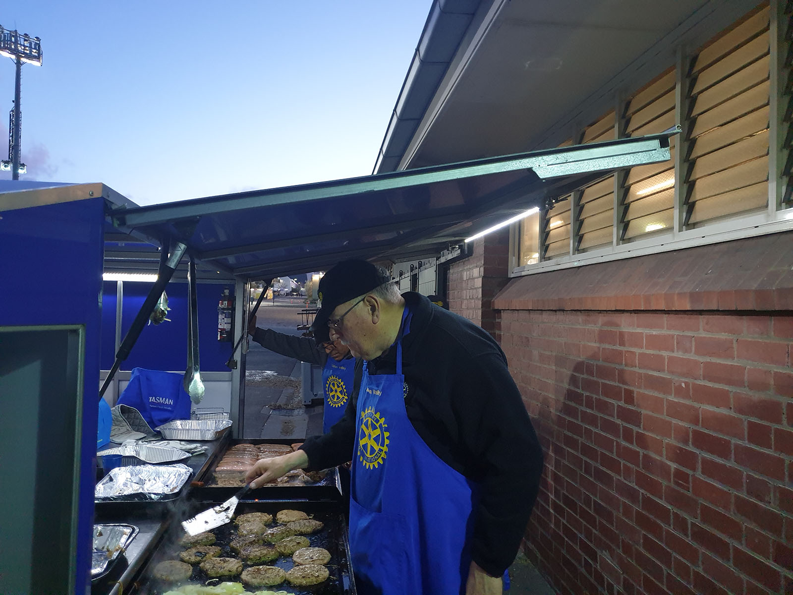 members catering for exhibitors at the show